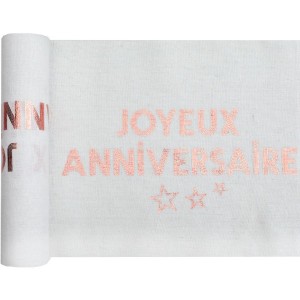 Chemin de Table Rose Gold � Star d�un Jour