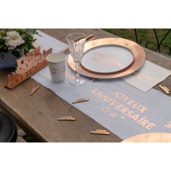 Chemin de Table Rose Gold – Star d’un Jour. n°1