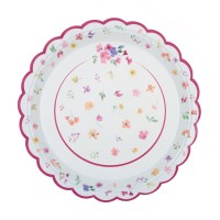 Contient : 1 x 6 Assiettes Printemps