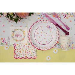 12 Petites Serviettes Printemps Joyeuses P�ques. n�1