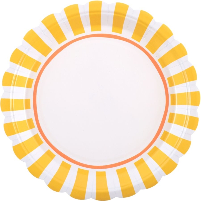 6 Assiettes Dolce Vita Jaune 