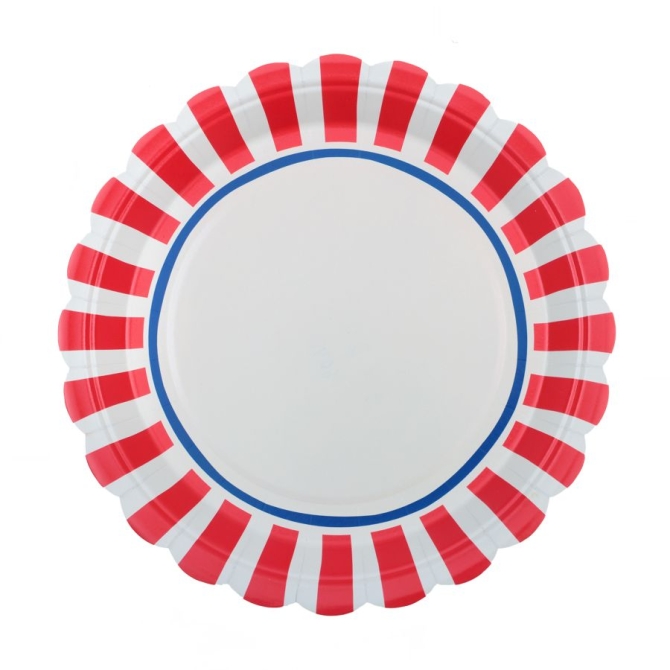 6 Assiettes Dolce Vita Rouge 