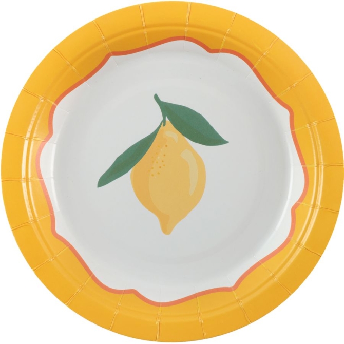 6 Petites Assiettes Dolce Vita Jaune 