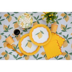 6 Petites Assiettes Dolce Vita Jaune. n�1