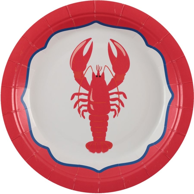 6 Petites Assiettes Dolce Vita Rouge 