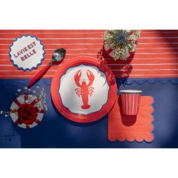 6 Petites Assiettes Dolce Vita Rouge. n�1