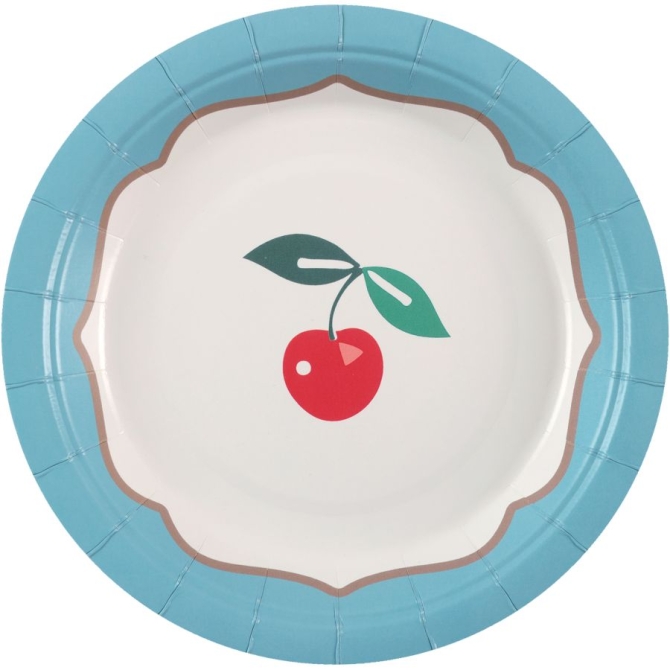 6 Petites Assiettes Dolce Vita Bleu Ciel 