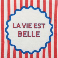 12 Serviettes Dolce Vita Rouge