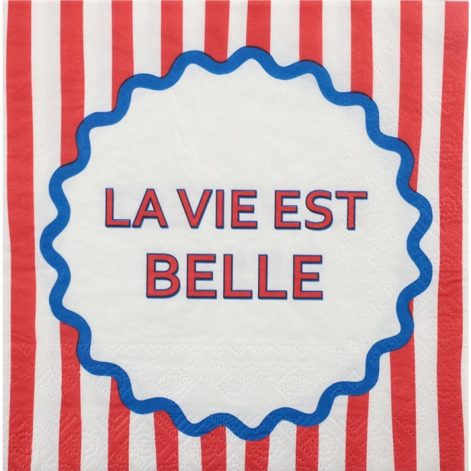 12 Serviettes Dolce Vita Rouge 