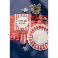 12 Serviettes Dolce Vita Rouge. n�2