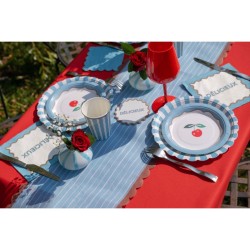 Chemin de Table Dolce Vita Bleu Ciel. n�1