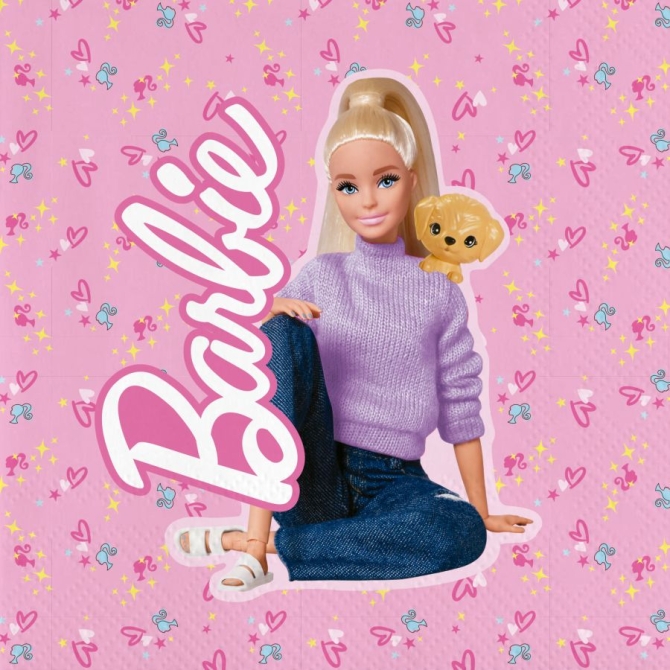 20 Serviettes Barbie