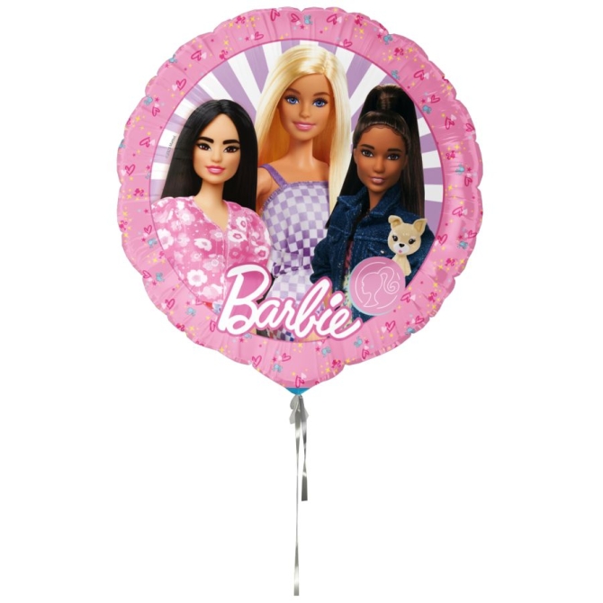 Ballon Aluminium Hélium Barbie - Ø 45 cm