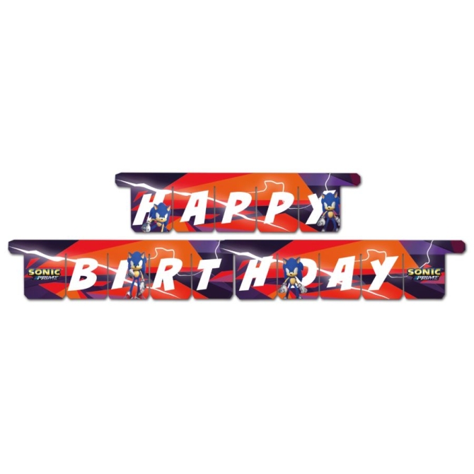 Guirlande Happy Birthday Sonic Prime