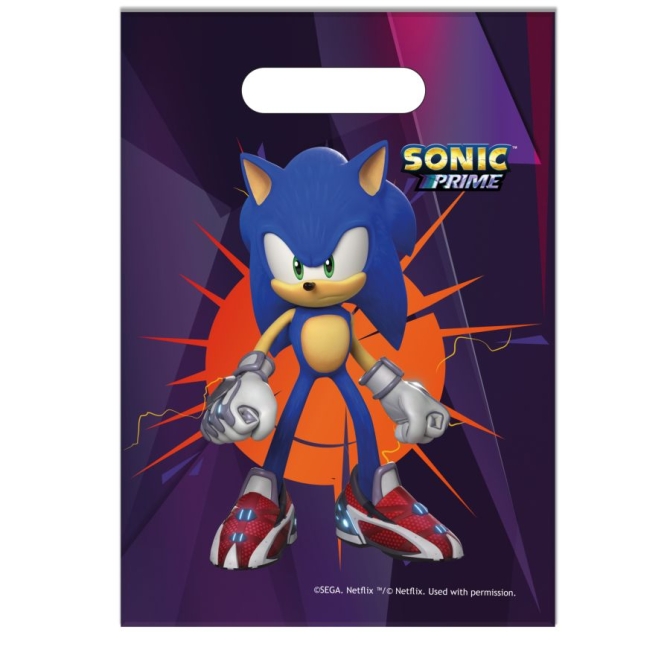 6 Pochettes Cadeaux Sonic Prime
