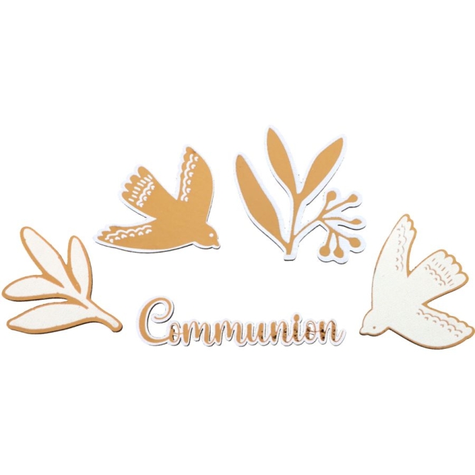 25 Confettis à Parsemer Communion Birdy
