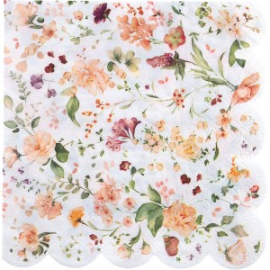 12 Serviettes Herbier