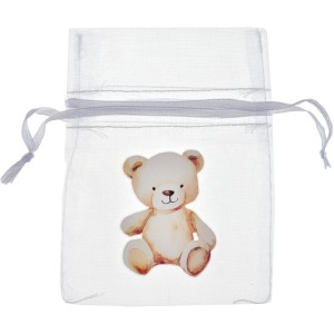 4 Petits Sachets Tissu (10 cm) - Little Teddy