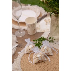 4 Petits Sachets Tissu (10 cm) - Little Teddy. n�2