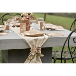 Chemin de Table Naturel en Coton. n°6