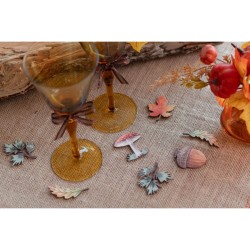 10 Confettis à Parsemer Automne Enchanté - Bois. n°3