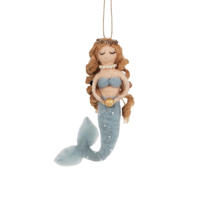 Suspension Princesse Sirne (20 cm) - Feutrine 