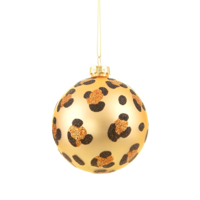 Boule de Nol Savane (8 cm) - Lopard 