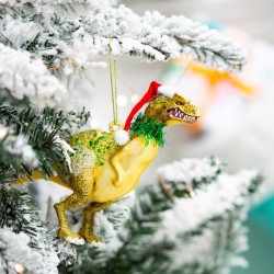 Suspension Dino Santasaurus (18 cm) - Verre. n1