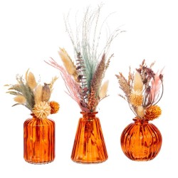 Set de 3 Vases - Ambre. n1