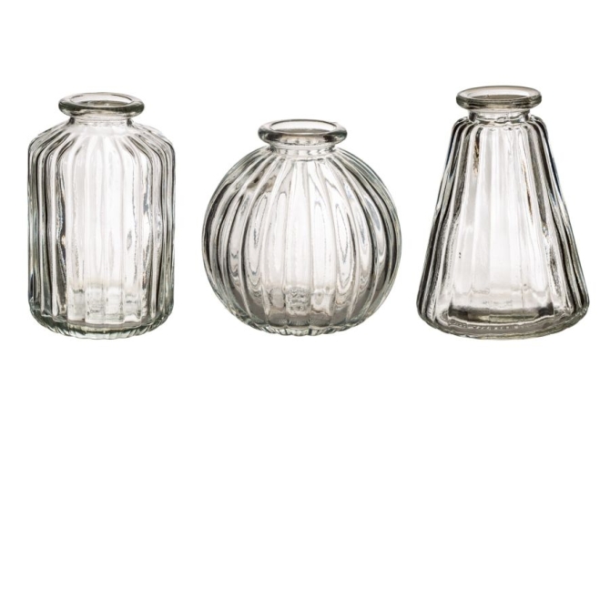 Set de 3 Vases - Transparent 