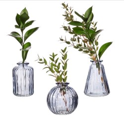 Set de 3 Vases - Gris. n1