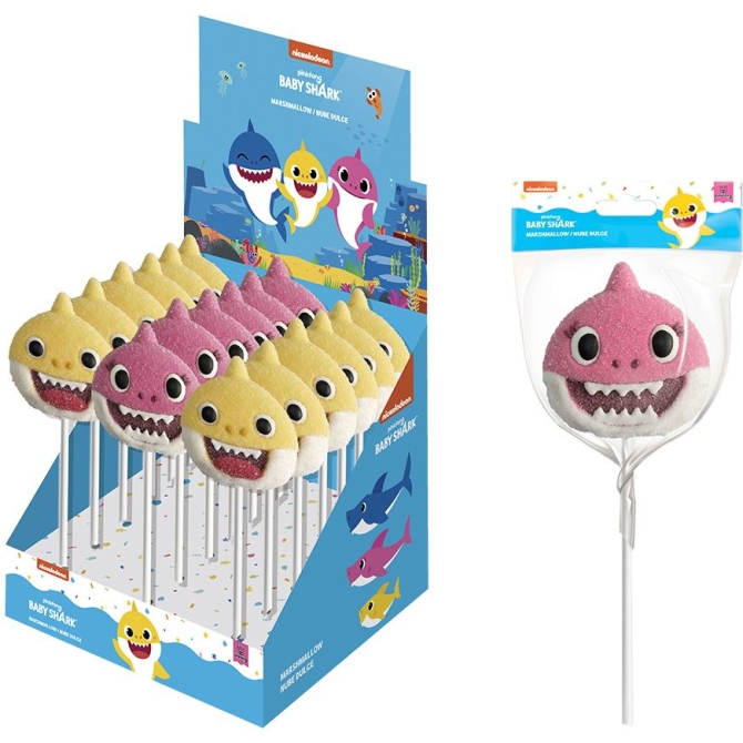 1 Sucette Marshmallow  Baby Shark (45g) 