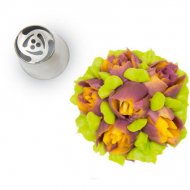 Douille Fleur 3D (2,5 cm) - Acier