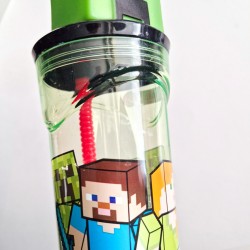 Gobelet en Plastique 360 ml avec Paille et Figurine 3D � Minecraft - D�class�. n�3