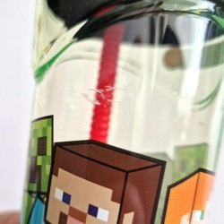 Gobelet en Plastique 360 ml avec Paille et Figurine 3D � Minecraft - D�class�. n�4