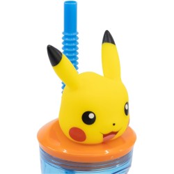 Gobelet en Plastique 360 ml avec Paille et Figurine 3D  Pokmon - Dclass. n2