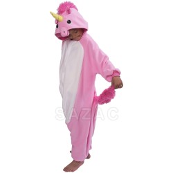 Kigurumi Licorne Rose Enfant Taille 3-5 ans. n1