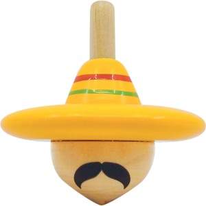 1 Toupie en Bois - Monsieur Mexicain