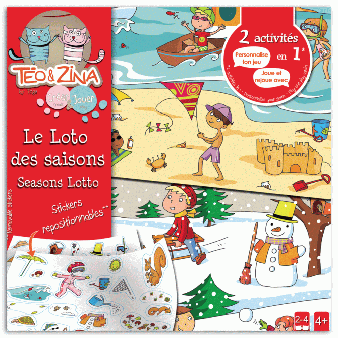 Loto Créatif 4 Saisons de Téo & Zina 