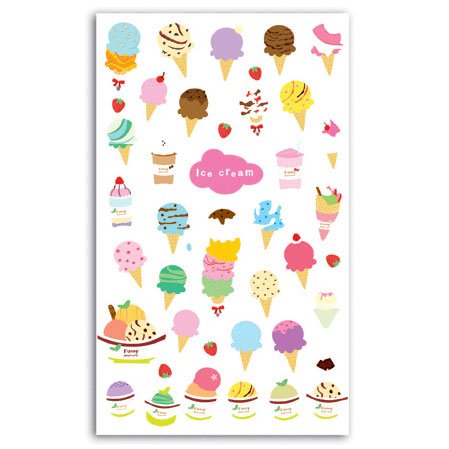 Stickers jelly Ice Cream 