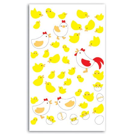 Stickers feutrine Poules 