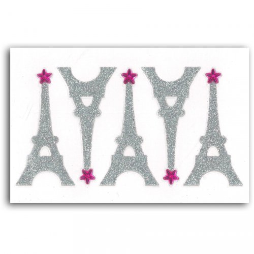 5 Stickers Tours Eiffel Strass Pour L Anniversaire De Votre Enfant Annikids