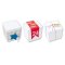 6 Mini Boites Cubes (5,5 cm) à décorer - Carton Blanc images:#0