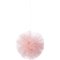 3 Décorations Pompons Tulle Love Pink (25 cm) images:#3