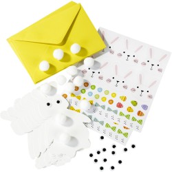 Kit Cratif 12 cartes Lapin de Pques. n1