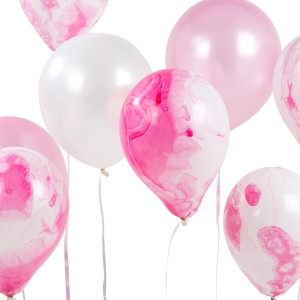 12 Ballons Love Pink