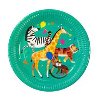 8 Assiettes Jungle Fun