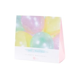 16 Ballons Rainbow Pastel. n1