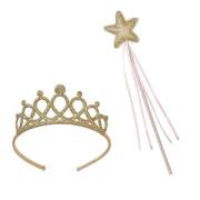 Couronne + Baguette Princesse Pinky Or