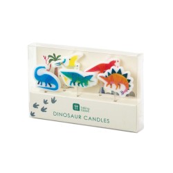 5 Mini Bougies Dino Colors (6 cm). n1